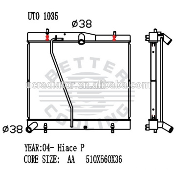 Radiador automático para Toyota Hiace P 04-OEM: 16400-75480